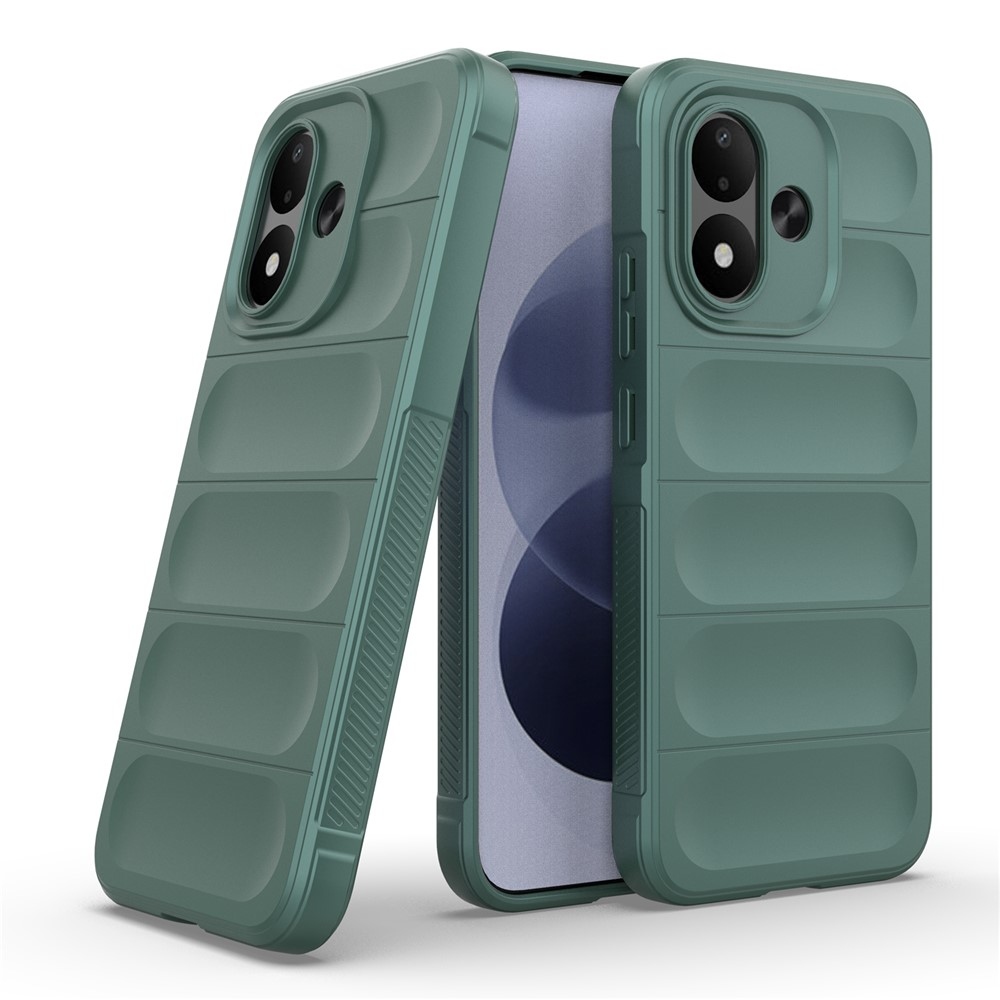 Rugg odolný gelový obal na Xiaomi Redmi Note 17 4G/5G - zelený