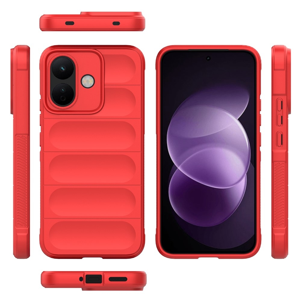 Rugg odolný gelový obal na Xiaomi Redmi Note 17 Pro 5G - červený