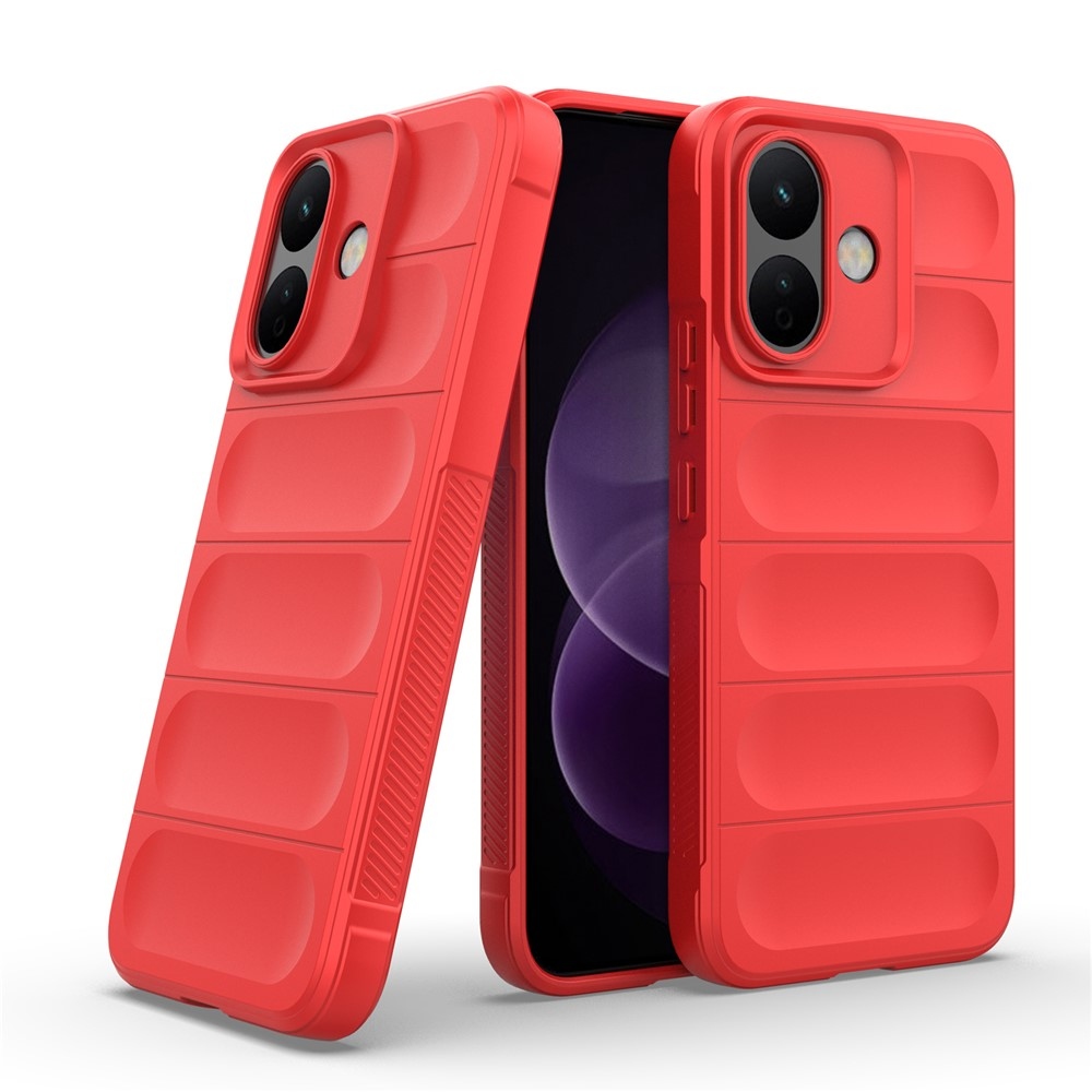 Rugg odolný gelový obal na Xiaomi Redmi Note 17 Pro 5G - červený
