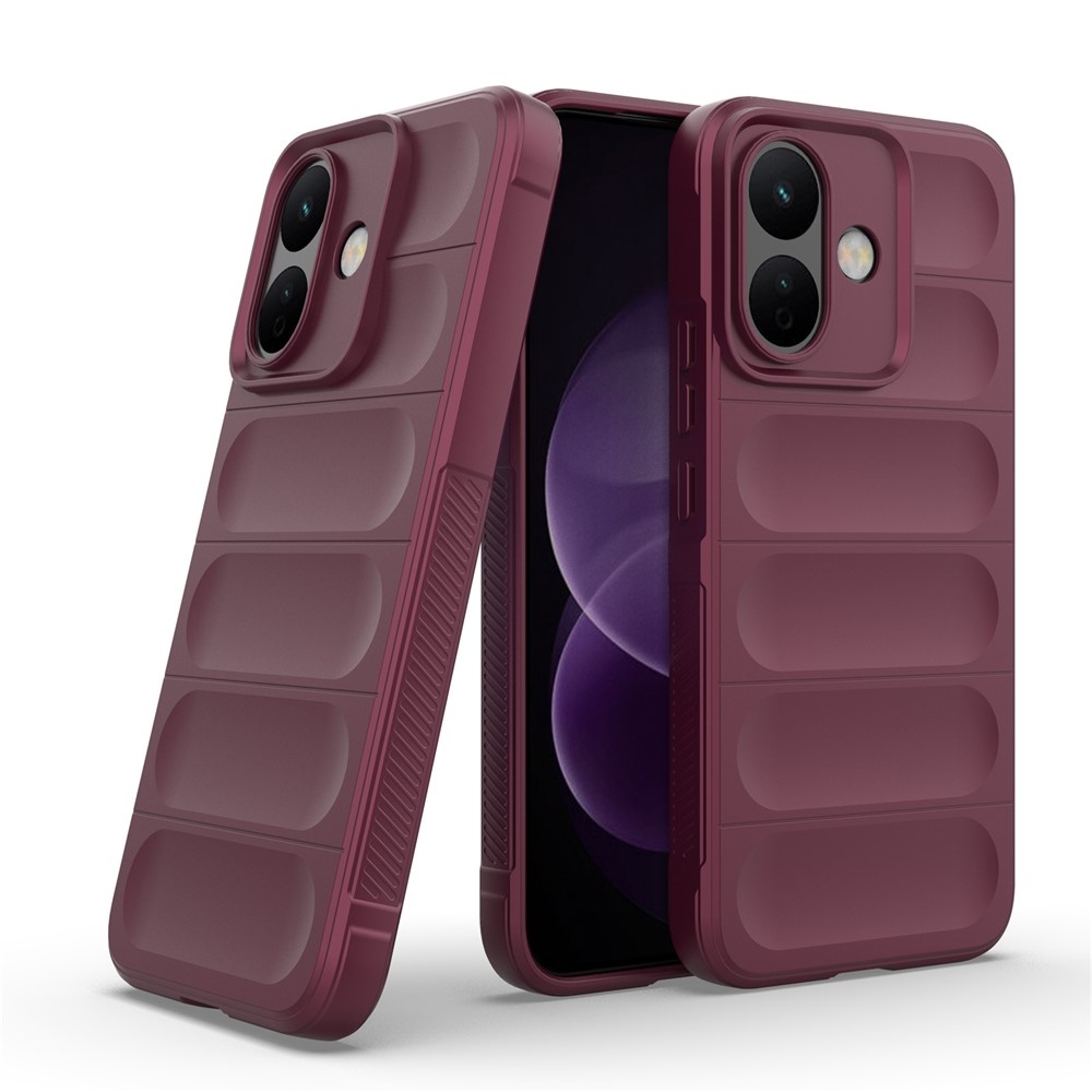 Rugg odolný gelový obal na Xiaomi Redmi Note 17 Pro 5G - vínový