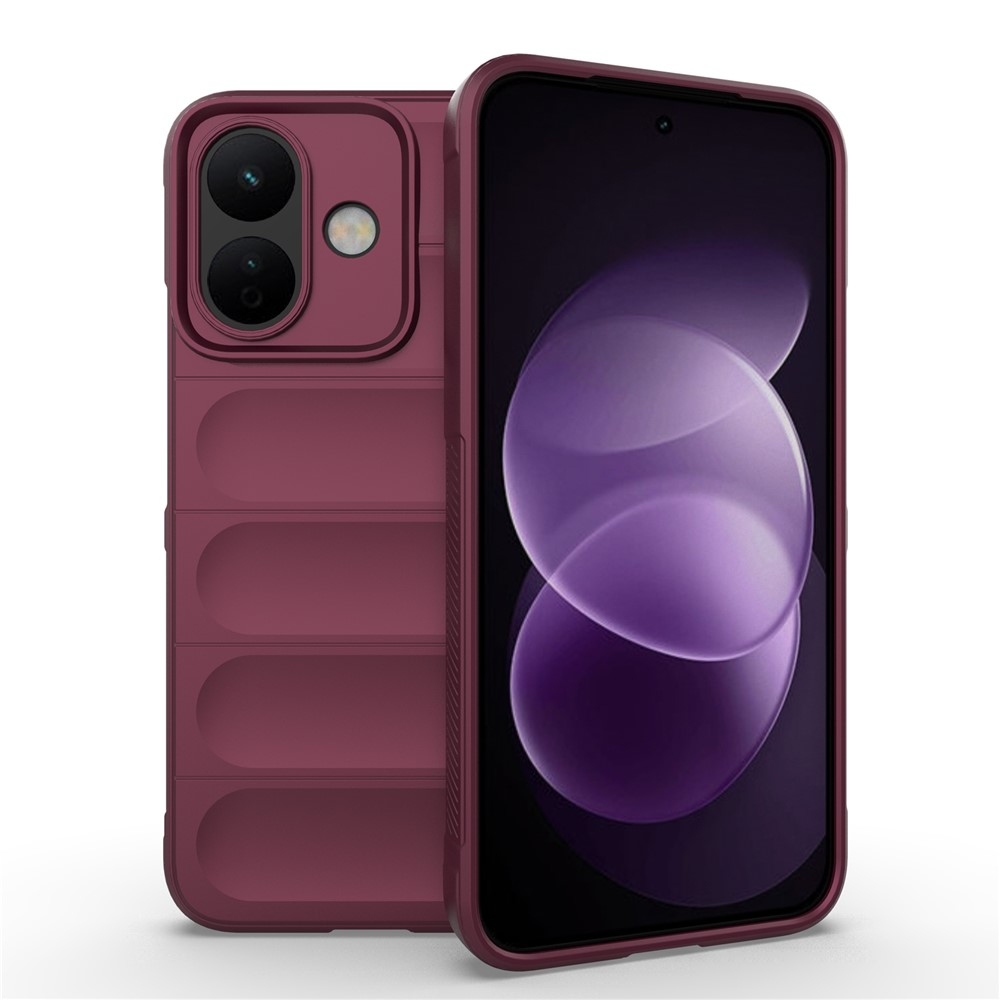 Rugg odolný gelový obal na Xiaomi Redmi Note 17 Pro 5G - vínový