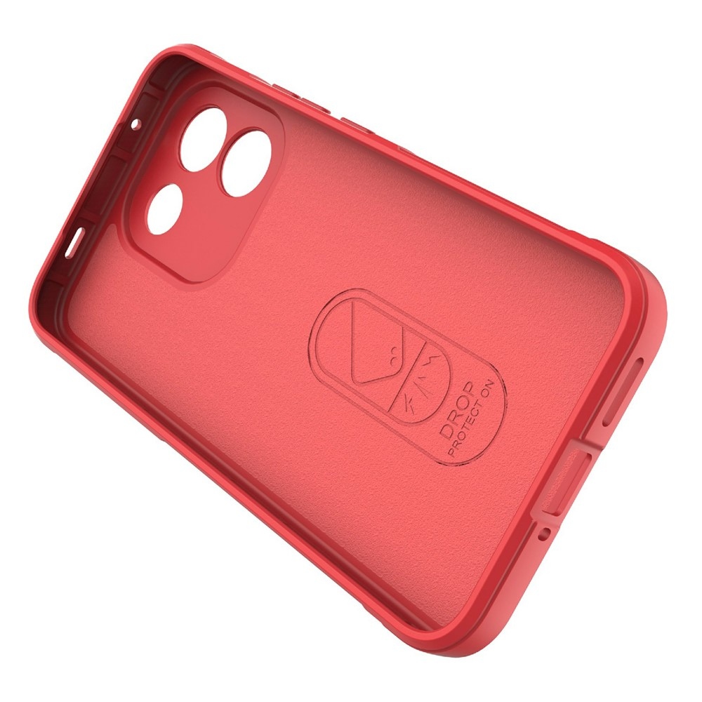 Rugg odolný gelový obal na Xiaomi Redmi Note 17 Pro Max 5G - červený