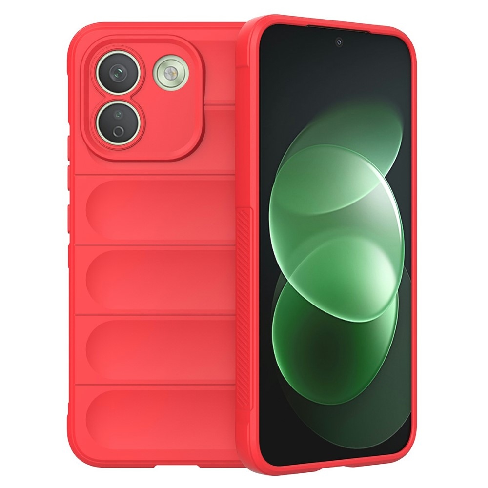 Rugg odolný gelový obal na Xiaomi Redmi Note 17 Pro Max 5G - červený