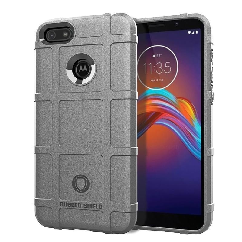 Rugged odolný gelový obal na mobil Motorola Moto E6 Play - šedý
