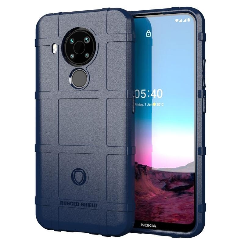 Rugged odolný gelový obal na mobil Nokia 5.4 - modrý