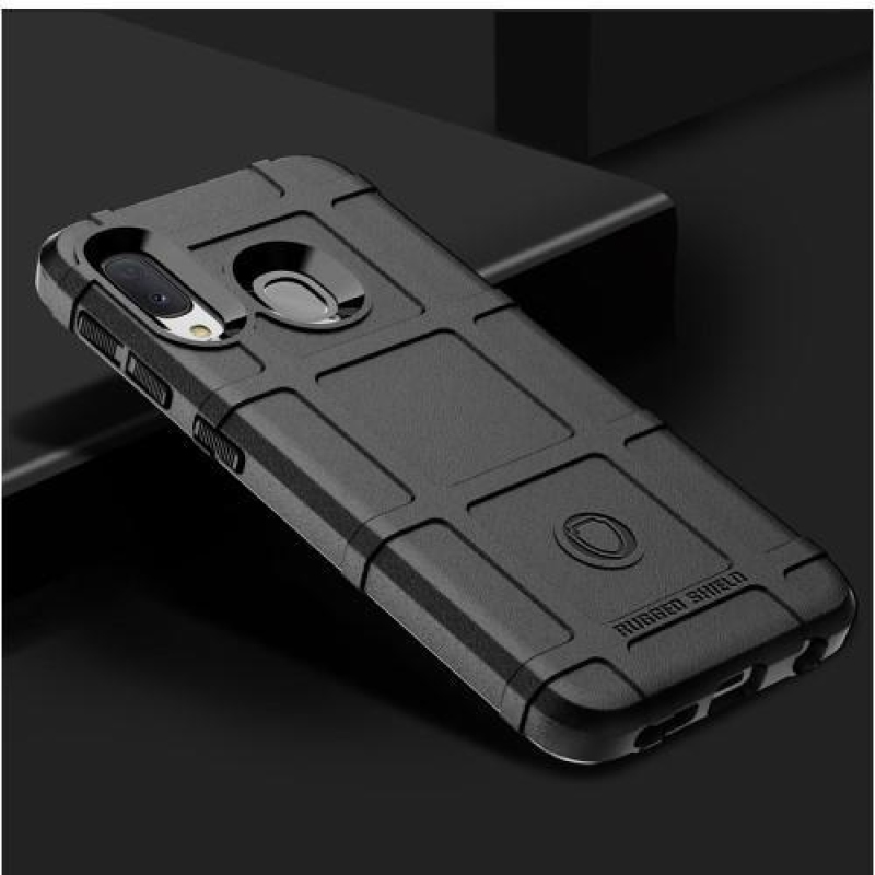 Rugged odolný gelový obal na mobil Samsung Galaxy A20e - černý