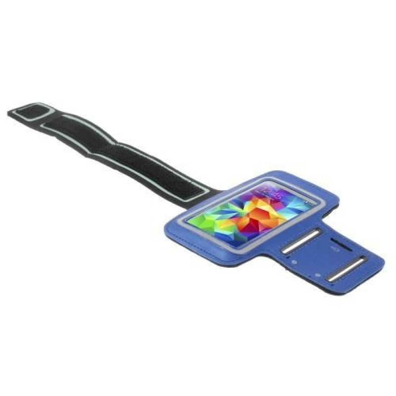 Run běžecké pouzdro na mobil do velikosti 131 x 65 mm - modré