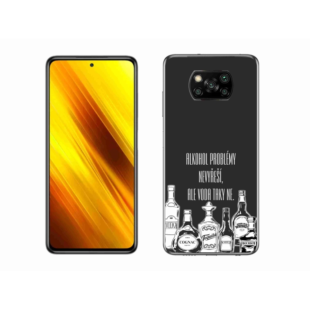 Gelový kryt mmCase na Xiaomi Poco X3 Pro - vtipný text černé pozadí