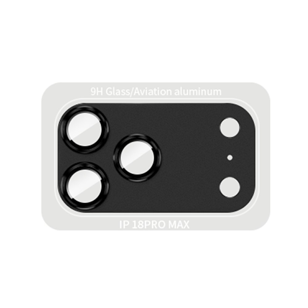 RURI sklo čočky fotoaparátu na mobil iPhone 18 Pro Max - černé