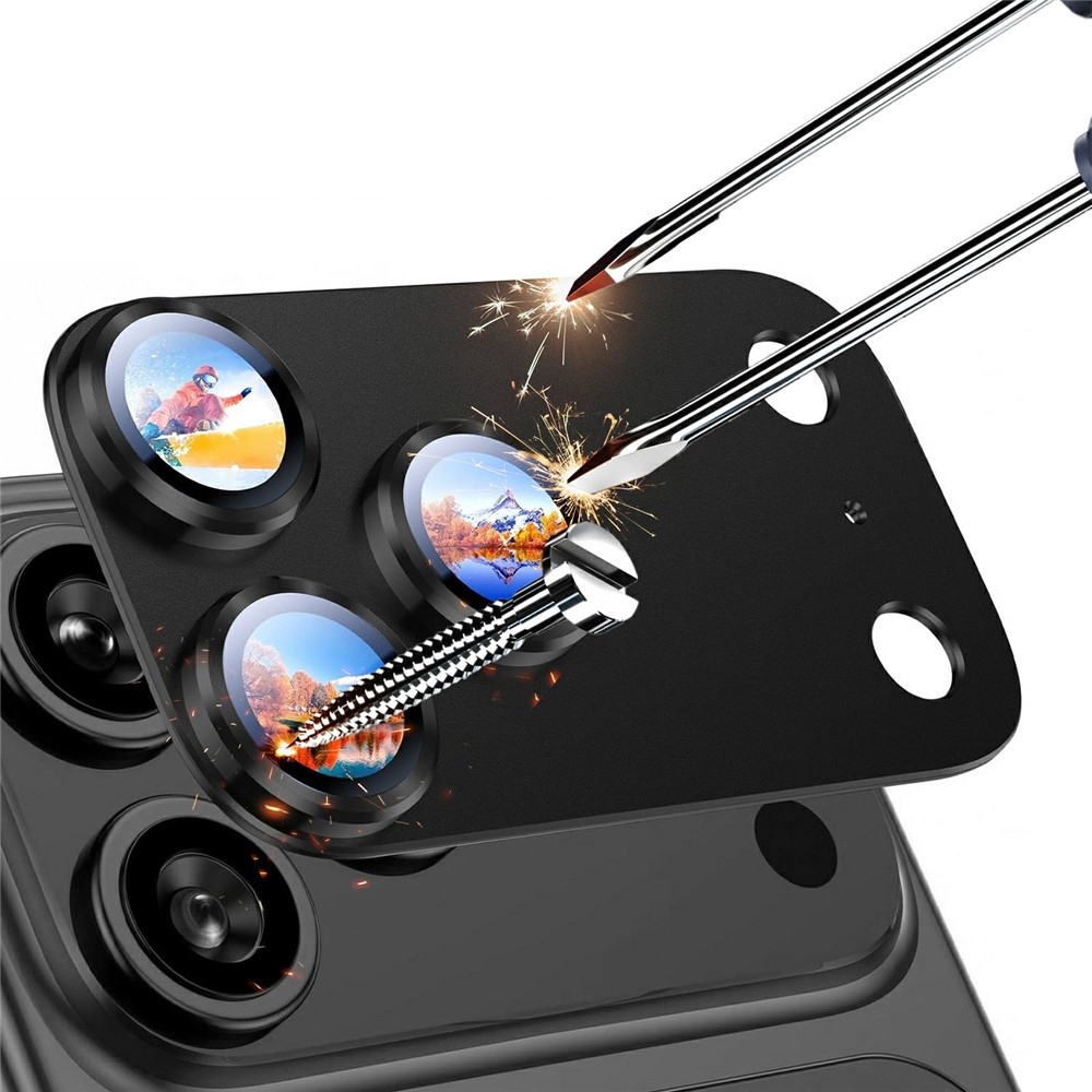 RURI sklo čočky fotoaparátu na mobil iPhone 18 Pro Max - černé