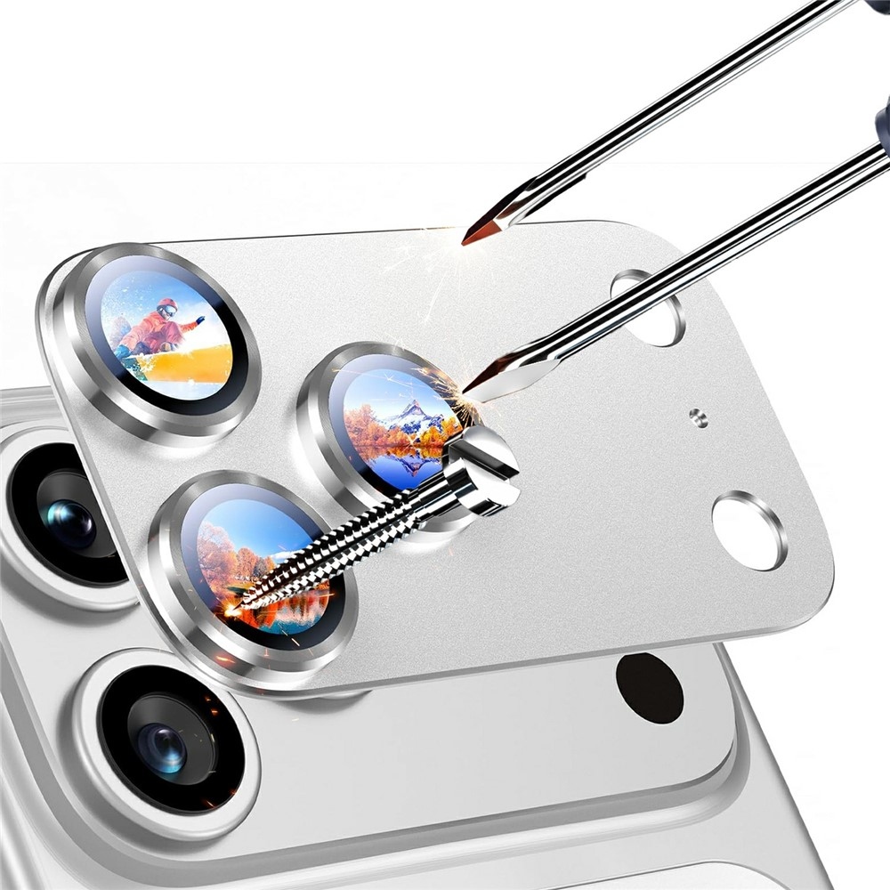 RURI sklo čočky fotoaparátu na mobil iPhone 18 Pro Max - stříbrné