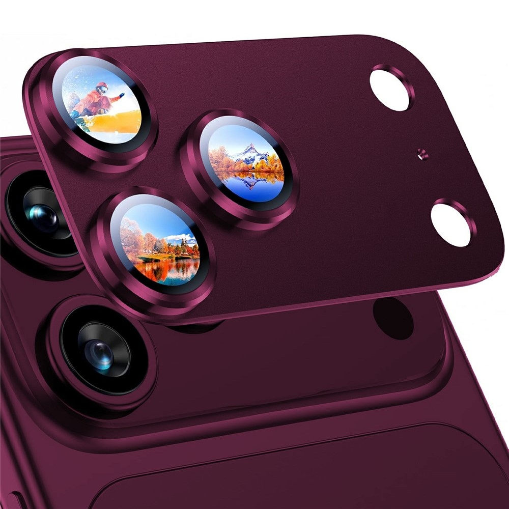RURI sklo čočky fotoaparátu na mobil iPhone 18 Pro Max - vínové