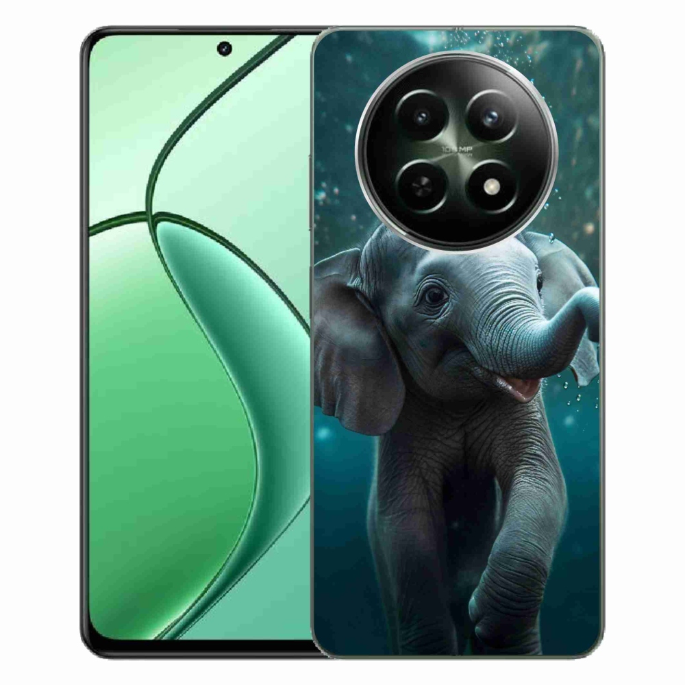 Gelový kryt mmCase na Realme 12 5G/12x 5G - slůně pod vodou