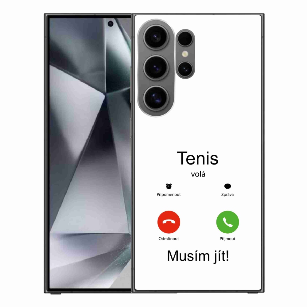 Gelový kryt mmCase na Samsung Galaxy S24 Ultra - tenis volá bílé pozadí