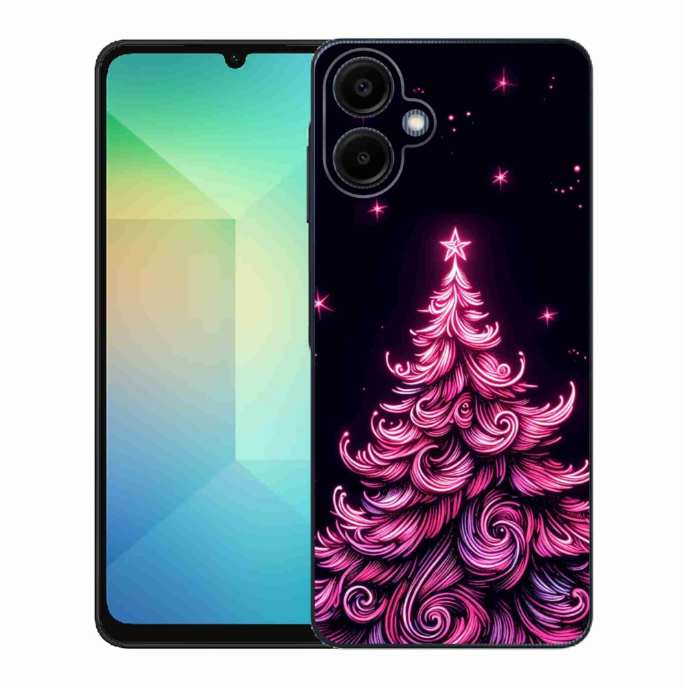 Gelový kryt mmCase na Samsung Galaxy A06 4G - neonový vánoční stromek 2