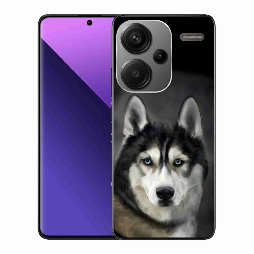 Gelový obal mmCase na Xiaomi Redmi Note 13 Pro+ 5G - husky