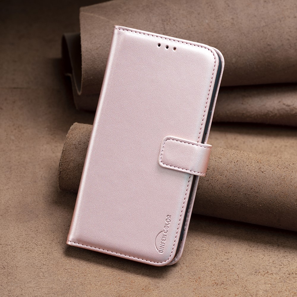 BNF knížkové pouzdro na Samsung Galaxy M15 5G - růžovozlaté