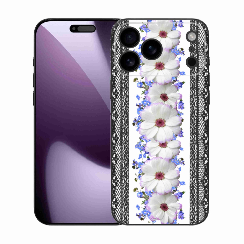 Gelový kryt mmCase na iPhone 17 Pro Max - květiny 8