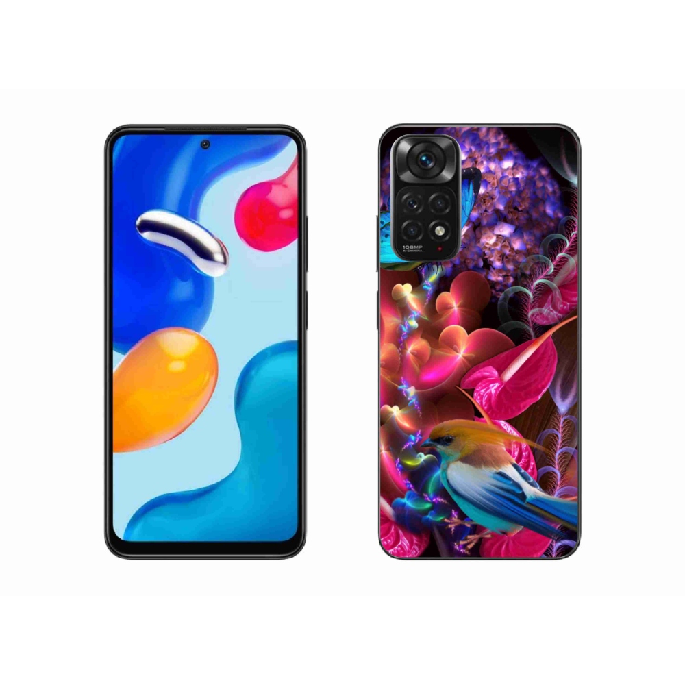 Gelový kryt mmCase na Xiaomi Redmi Note 11S 4G - barevné květiny