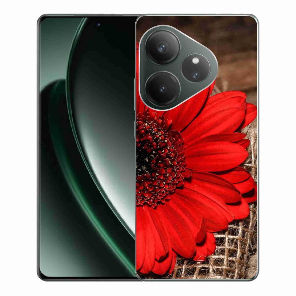 Gelový kryt mmCase na Realme GT 6 5G/GT 6T 5G - gerbera