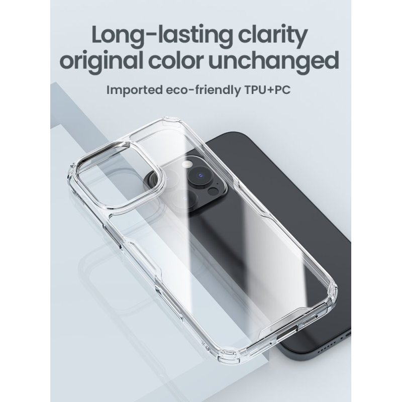 Nillkin Nature TPU PRO Kryt pro Apple iPhone 16 Pro Max Transparent