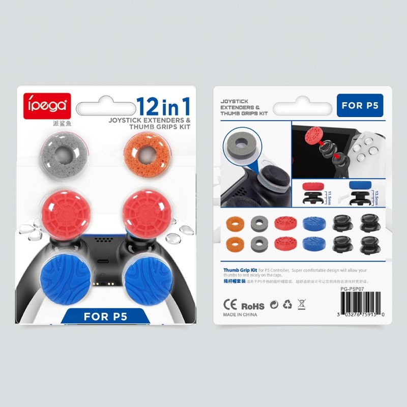 iPega P5P07 Set Krytek Ovládacích Páček pro PS5 12ks
