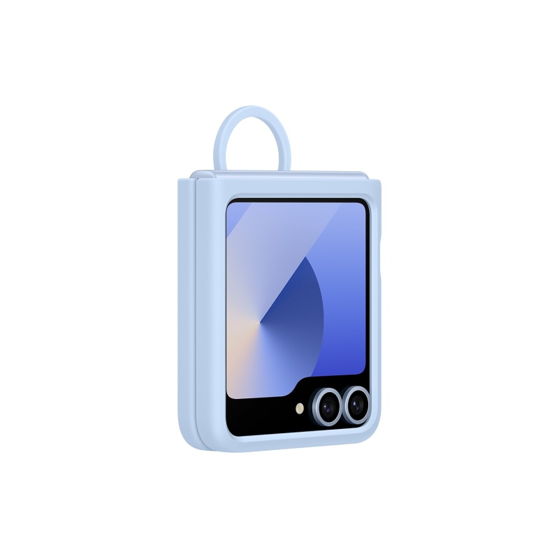 EF-PF741TLE Samsung Silikonový Kryt s Kroužkem pro Galaxy Z Flip 6 Blue