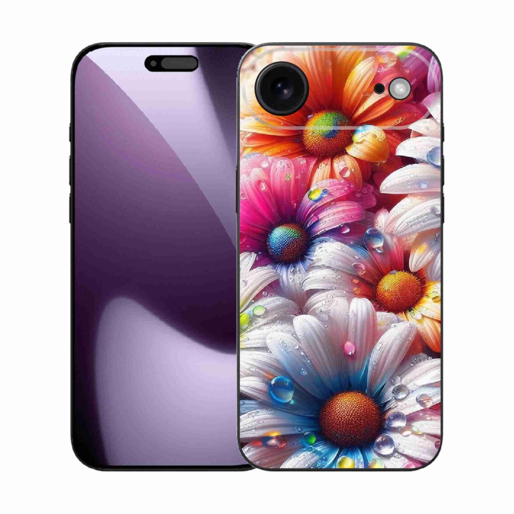 Gelový kryt mmCase na iPhone 17 Air - barevné kopretiny