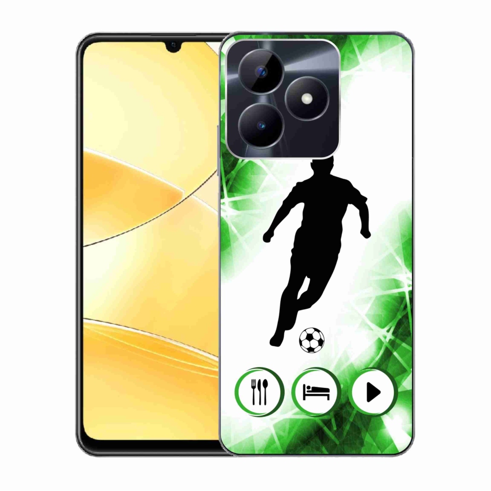 Gelový kryt mmCase na Realme C51/C53 - fotbalista