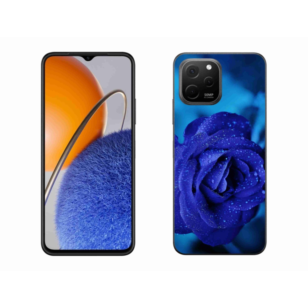 Gelový obal mmCase na Huawei Nova Y61 - modrá růže