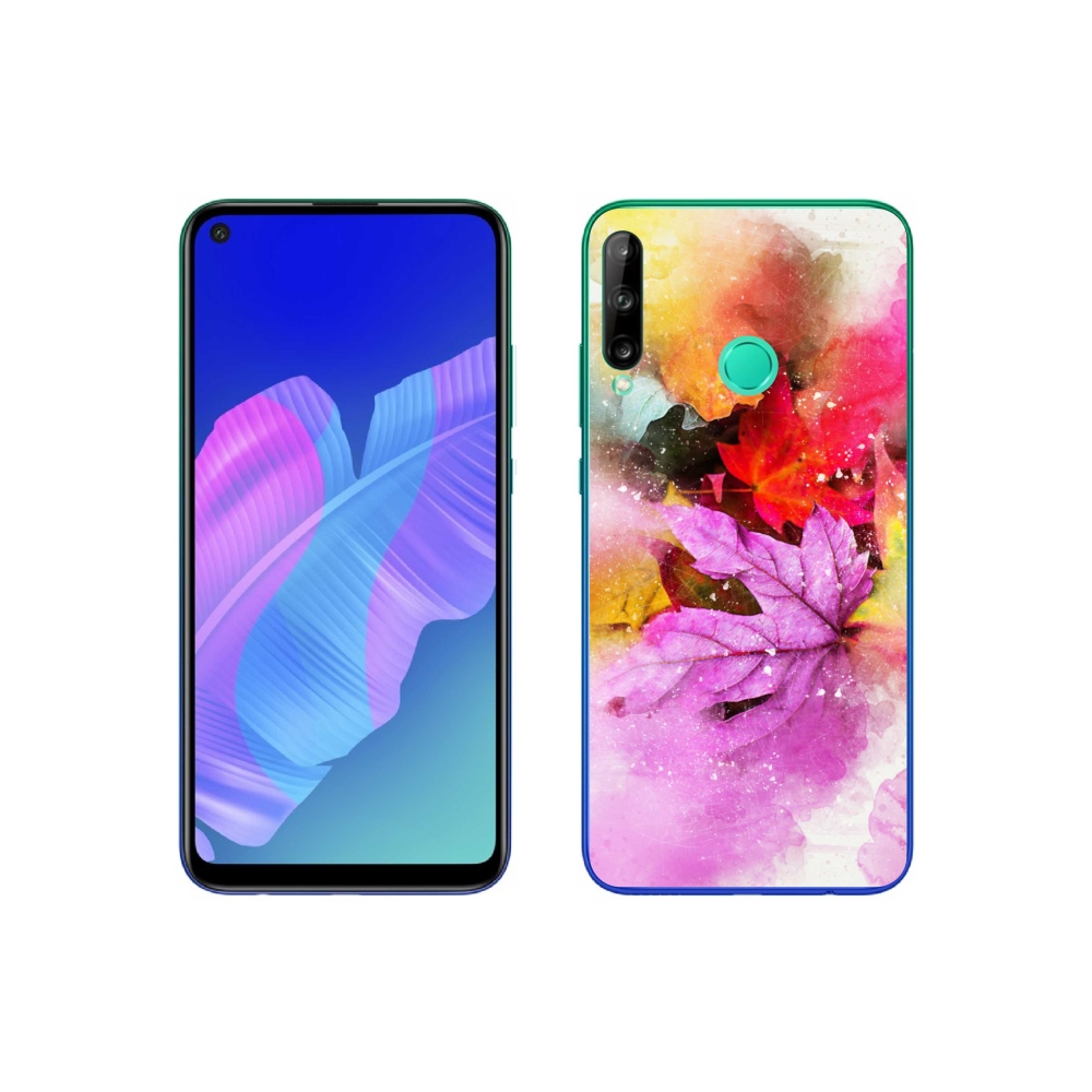 Gelový kryt mmCase na Huawei P40 Lite E - barevné listy