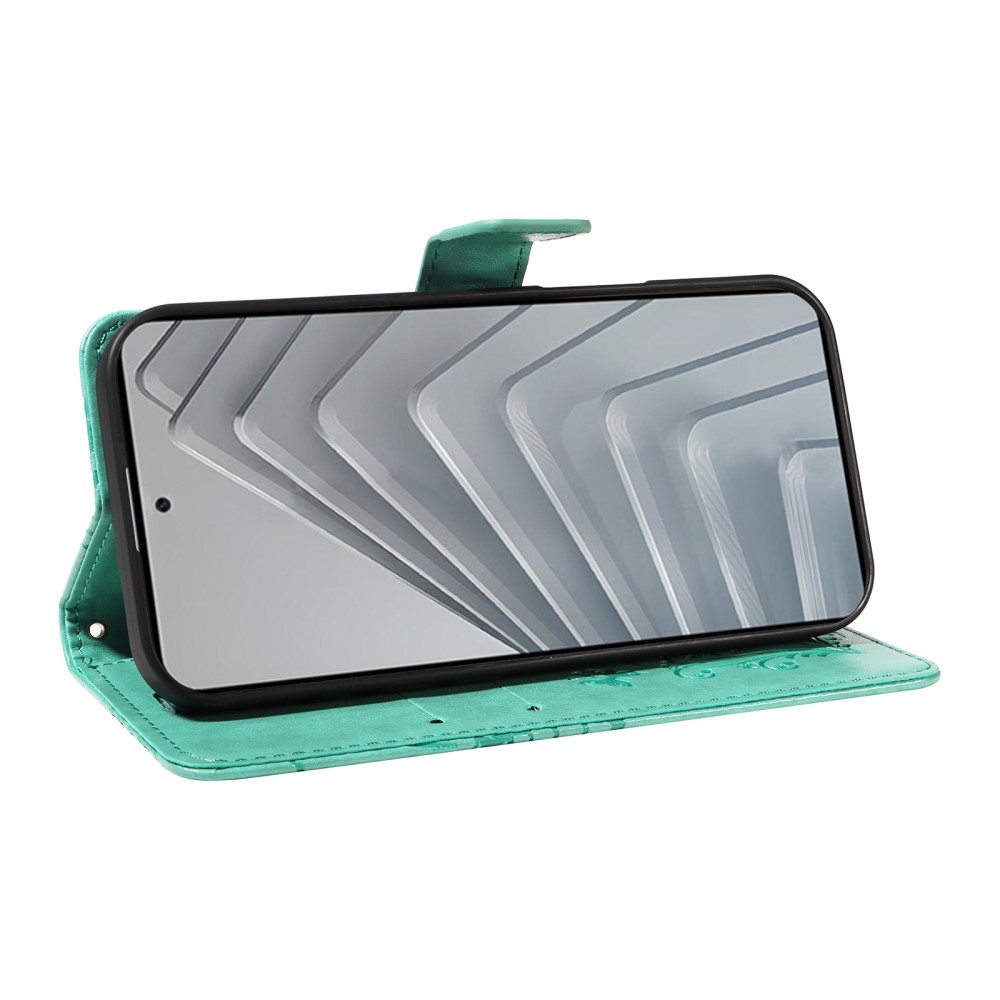 Big Butterfly knížkové pouzdro na Xiaomi Redmi Note 14 - modrozelené