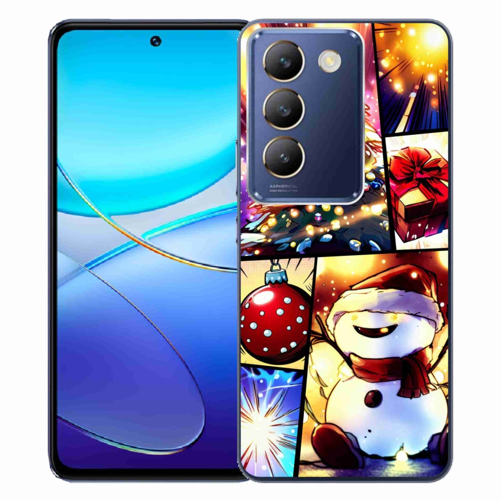 Gelový kryt mmCase na Vivo V40 SE 4G/5G - vánoční motivy 1