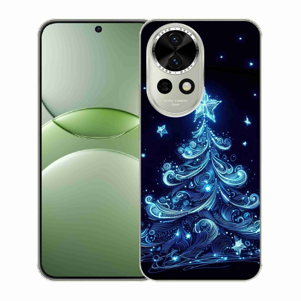 Gelový kryt mmCase na Huawei Nova 13 5G - neonový vánoční stromek 4