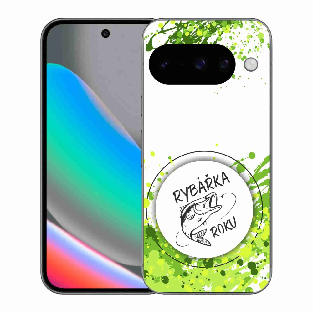 Gelový kryt mmCase na Google Pixel 10 - rybářka roku bílé pozadí