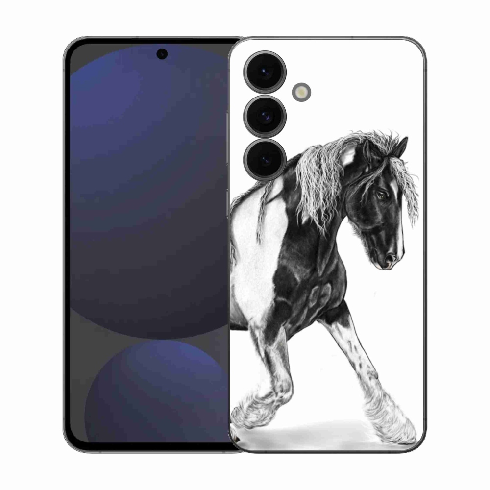 Gelový kryt mmCase na Samsung Galaxy S25 FE - kůň