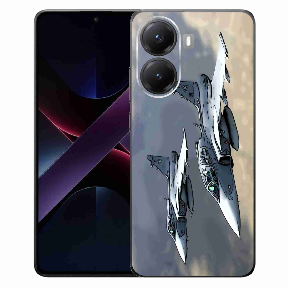 Gelový kryt mmCase na Xiaomi Poco X7 Pro 5G - stíhačky