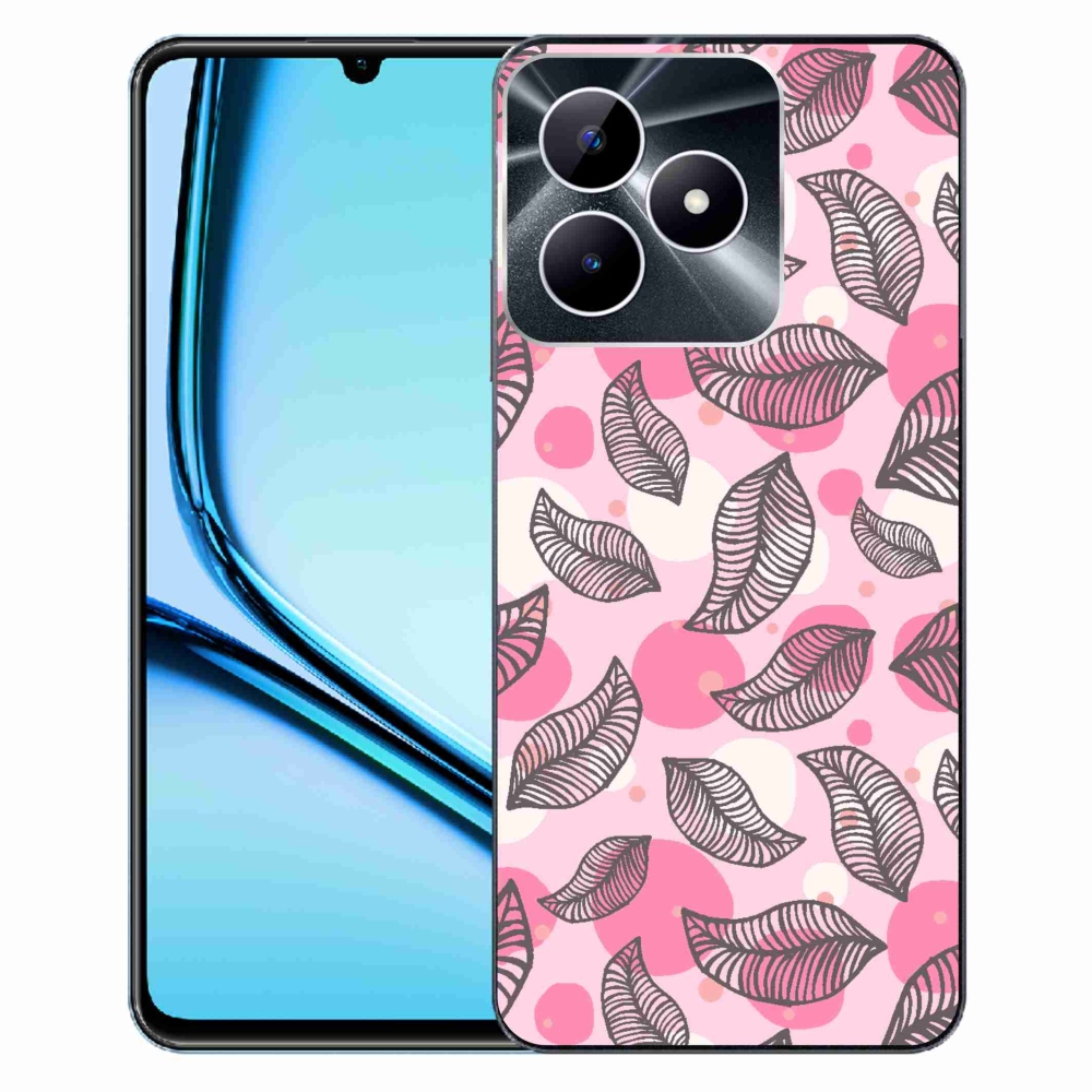 Gelový kryt mmCase na Realme Note 50 - kreslené padající listy