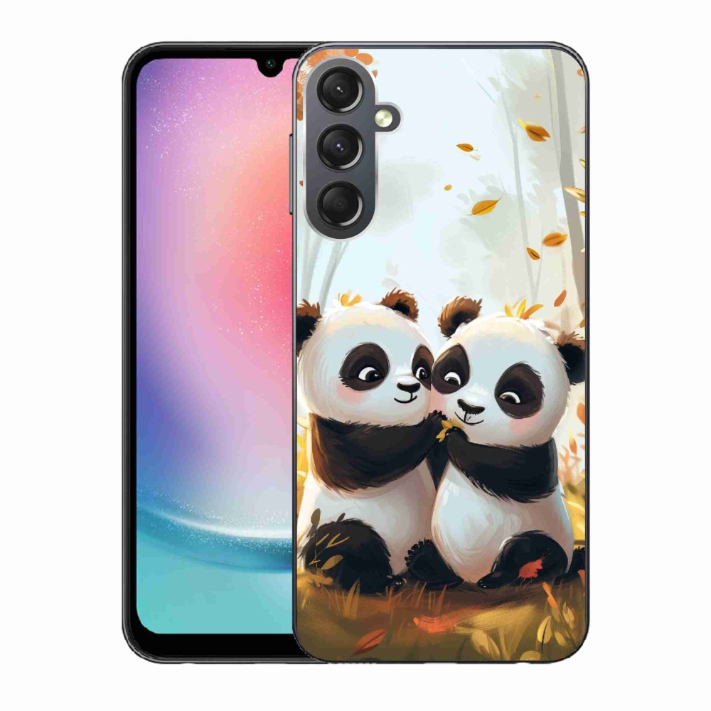 Gelový kryt mmCase na Samsung Galaxy A24 - pandy