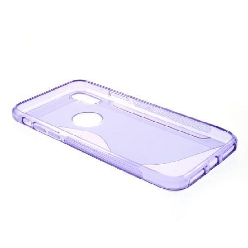 S-line gelový obal na iPhone X - fialový