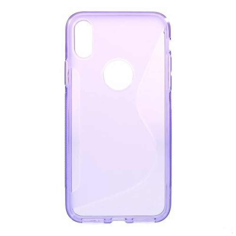 S-line gelový obal na iPhone X - fialový