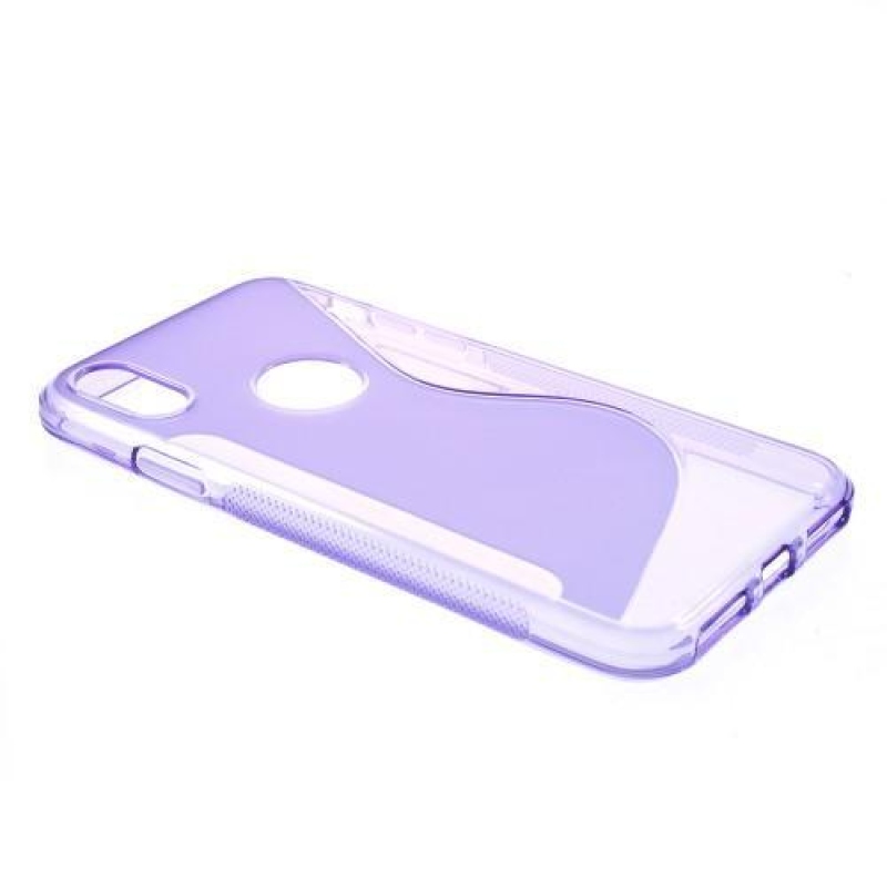 S-line gelový obal na iPhone X - fialový