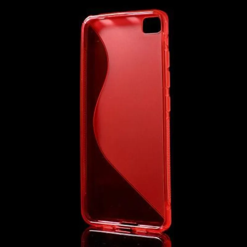 S-line gelový obal na mobil Xiaomi Mi5 - červený - Mpouzdra.cz