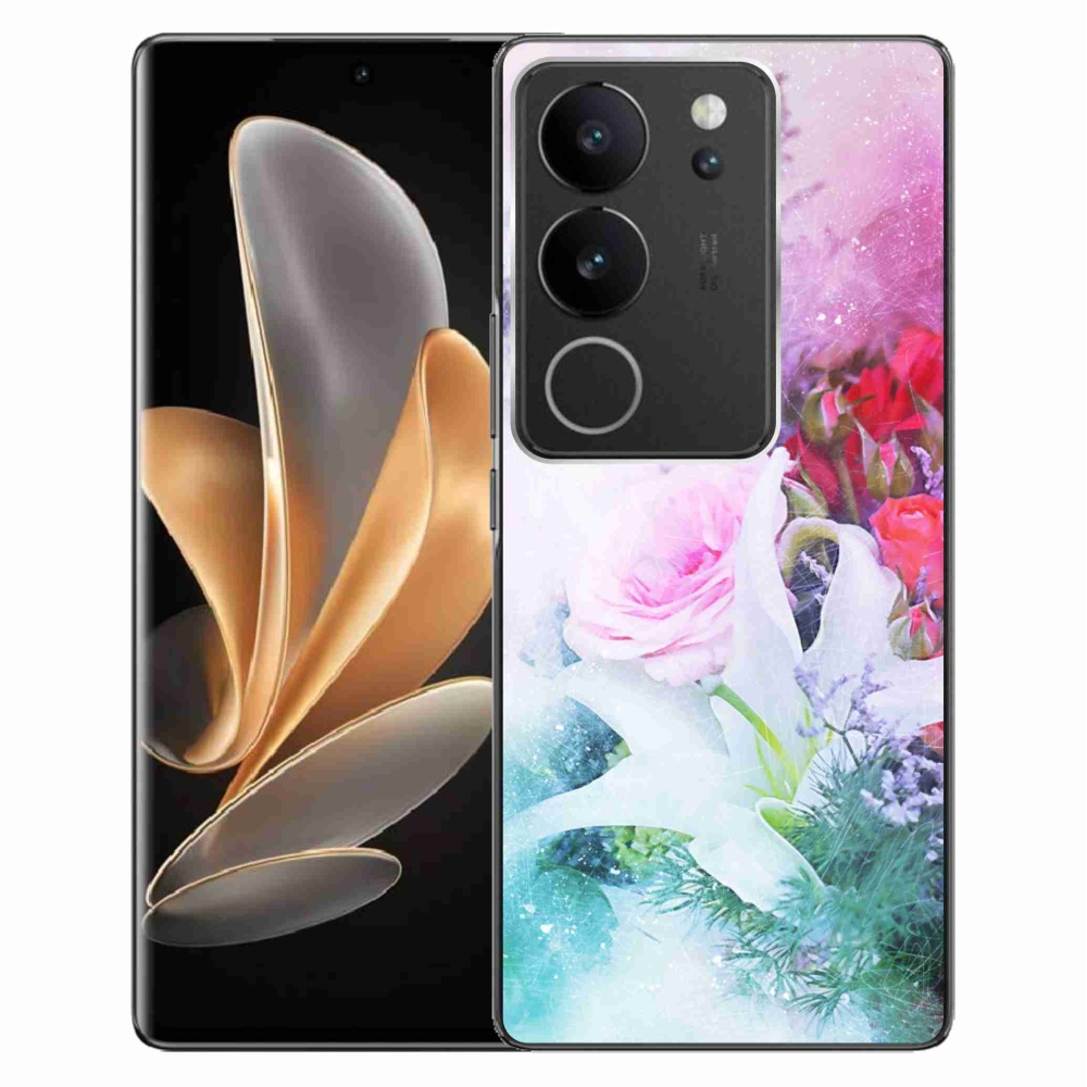 Gelový kryt mmCase na Vivo V29 5G - květiny 4