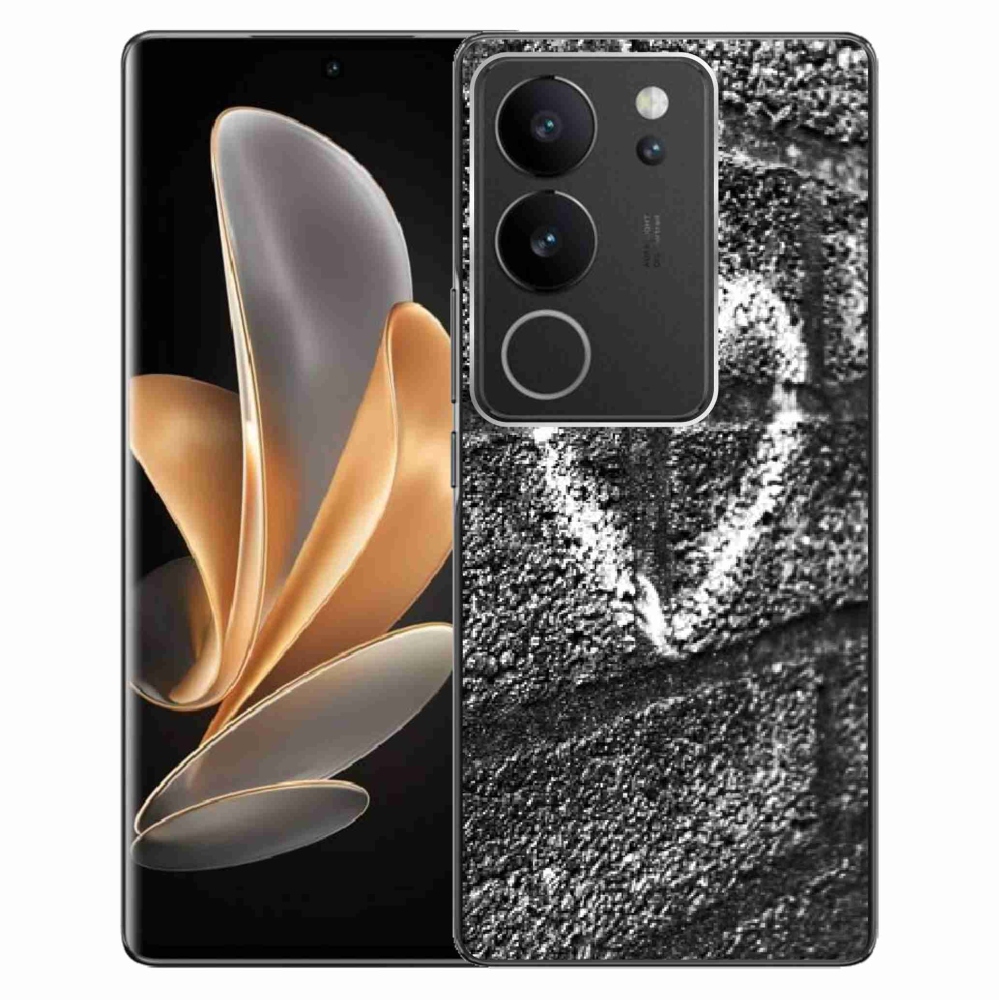 Gelový kryt mmCase na Vivo V29 5G - srdce na zdi