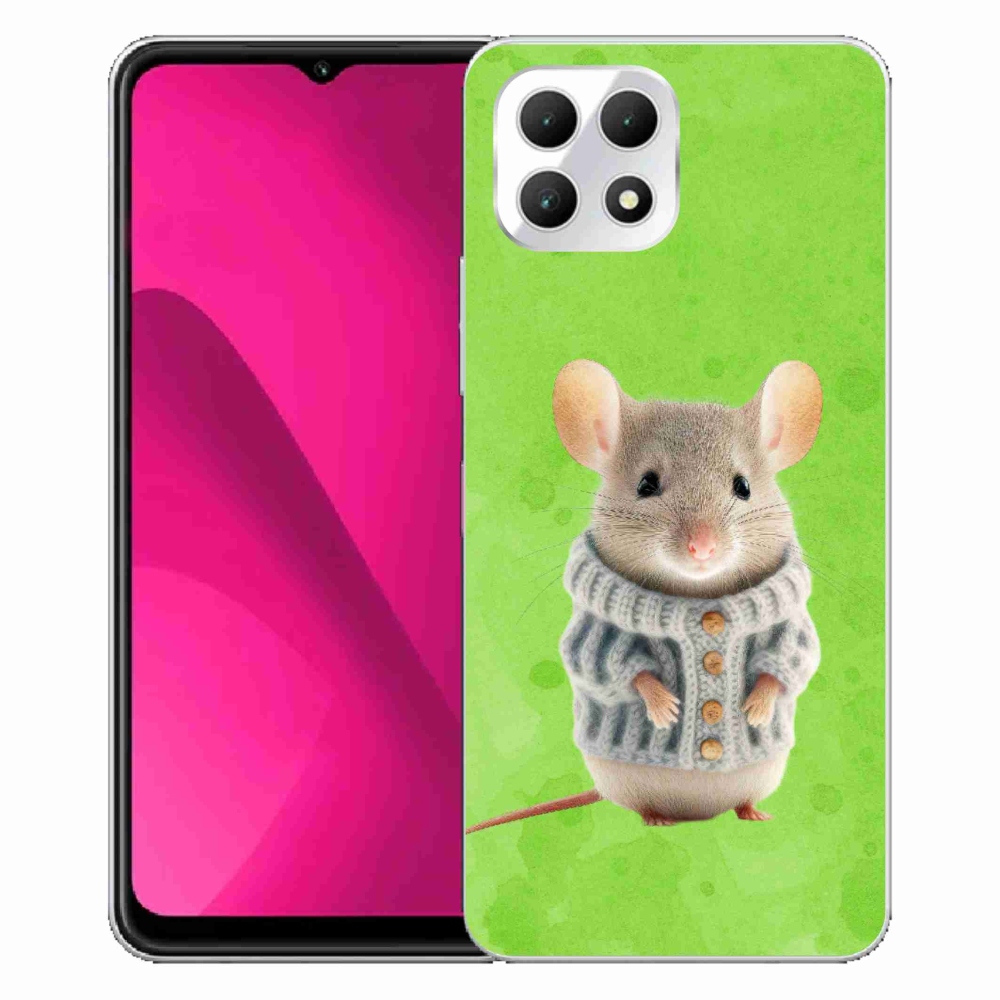 Gelový kryt mmCase na T-Mobile T Phone 2 - myška ve svetru