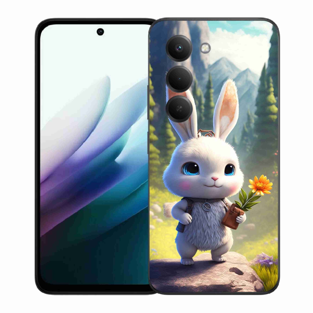 Gelový kryt mmCase na Xiaomi Redmi 15 4G/5G (171mm) - roztomilý králíček
