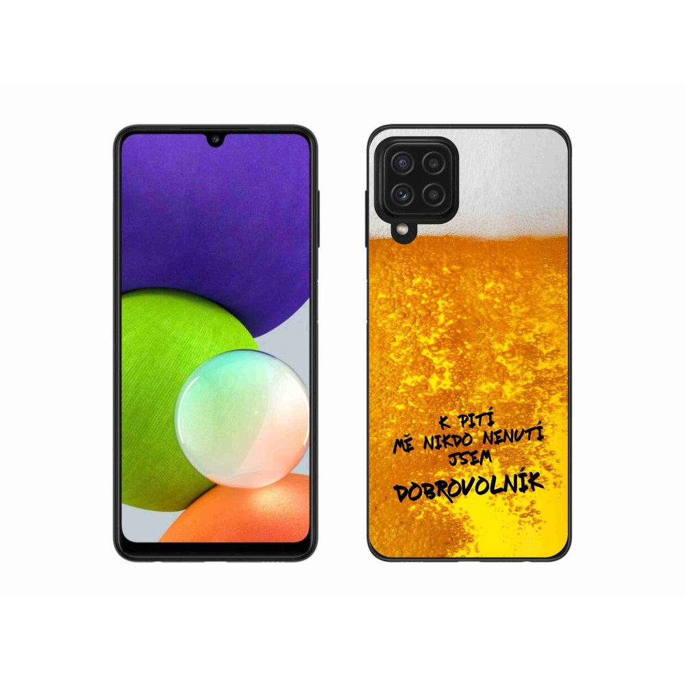 Gelový kryt mmCase na Samsung Galaxy A22 4G - pivní motiv 4