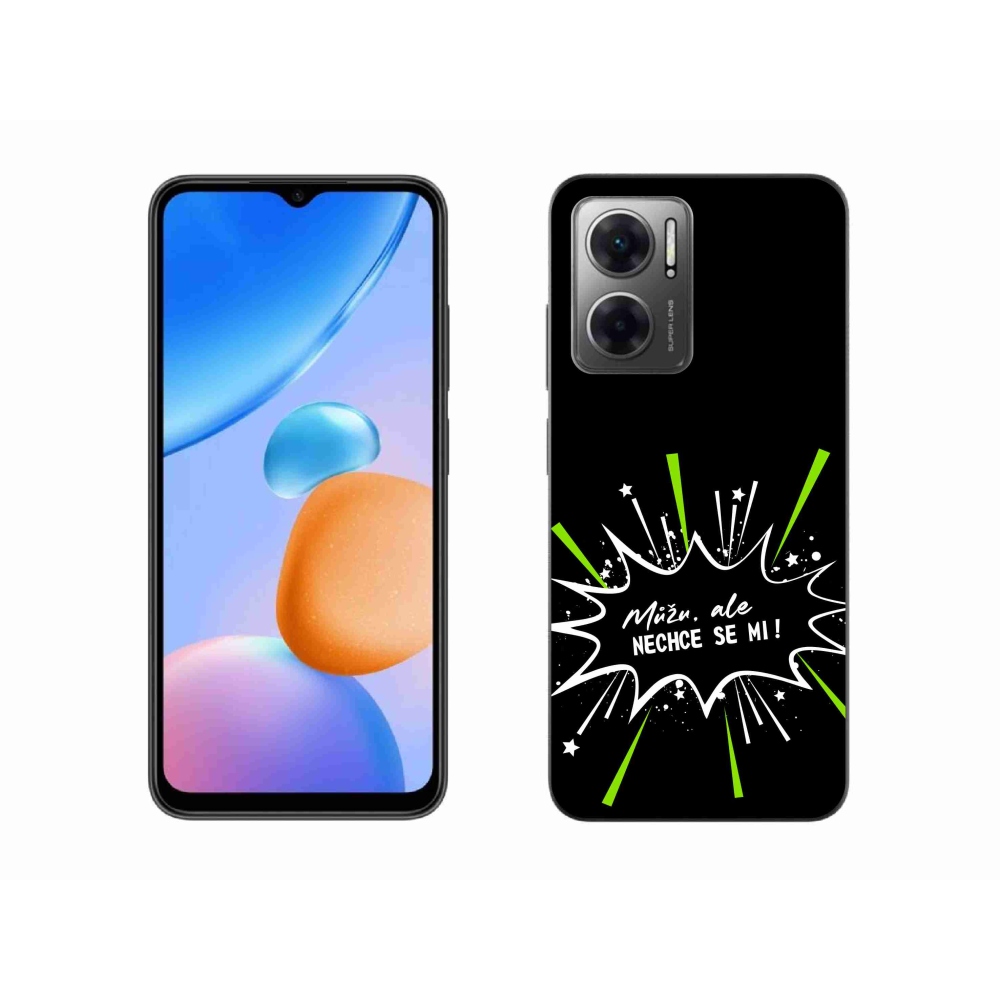 Gelový kryt mmCase na Xiaomi Redmi 10 5G - vtipný text 11 černé pozadí