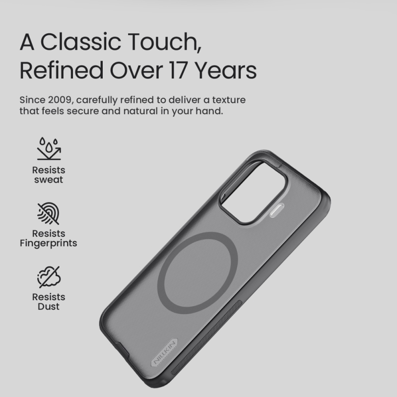 Nillkin Super Frosted PRO Magnetic Zadní Kryt pro Xiaomi 17T Pro Transparent Black